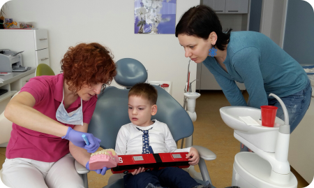 Ošetrenie detského pacienta v CARNA Dental